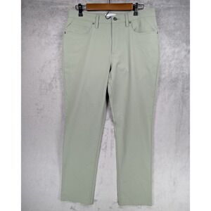 Southern Tide Nylon Stretch Men's Golf Five Pocket Light Green Pants 34x32 EUC